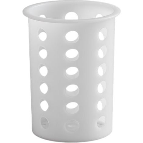 Tablecraft, Cilindro per posate in polipropilene perforato bianco