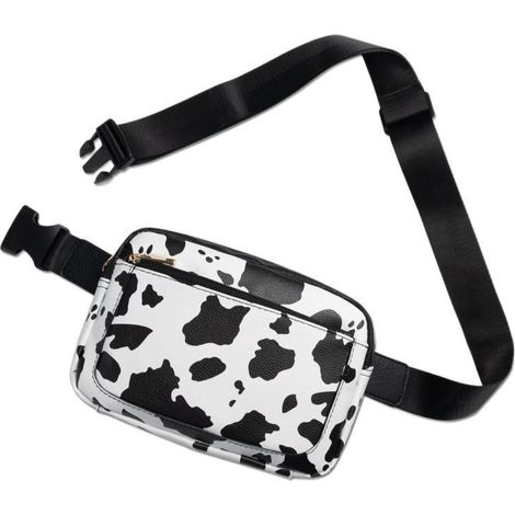Sac banane imprimé vache pour femme avec bandoulière ajustable, (1/5)