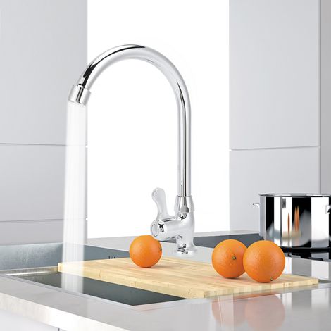 Robinetterie rotative G1/2 pour évier de cuisine, lavabo, jardin extérieur (1/5)