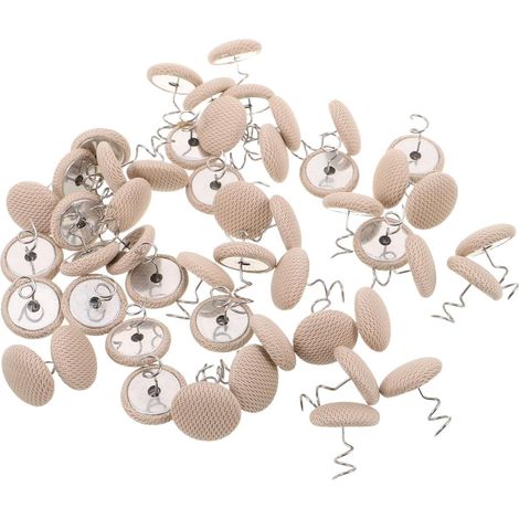 50 Épingles Torsadées Lot de 50 Pièces en Acier Inoxydable pour Jupe de Lit Beige Résistantes à l'usure Quotidienne pour Fixer Fermement Tissus et Meubles (1/5)