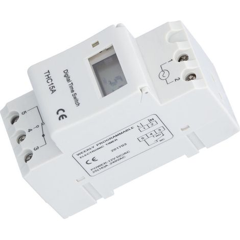 Heavy-Duty Timer Switch with LCD Screen, Rechargeable Battery and Time Setting for Electrical Equipment (1/5)
