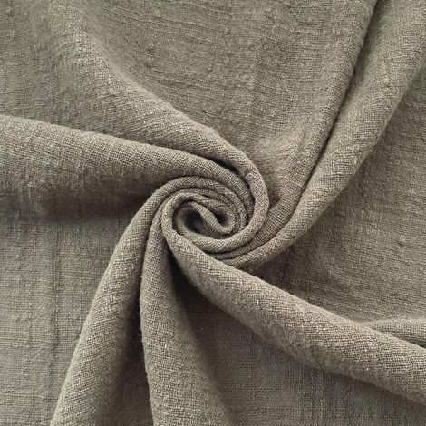 Lot de 4 serviettes en lin - Serviettes en tissu rustiques réutilisables en lin - Serviettes décoratives pour la table en tissu coton-lin pour mariage, fête, décoration - Vert armée (1/5)