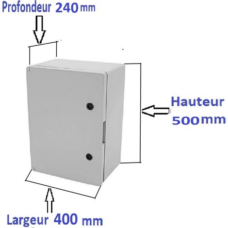 Armoires électriques étanche saillie avec plaque de fond et support de fixation Coffret: 500x400x240