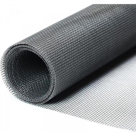 Mosquito net for windows, 1m x 1.3m, can be cut to size, suitable for doors and windows - gray (1/5)