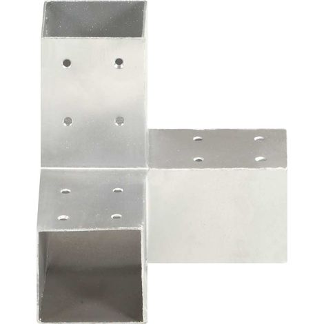 vidaXL Conector de postes en forma de Y metal galvanizado 81x81 mm (1/2)