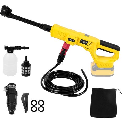 Nettoyeur Haute Pression sans Fil pour Batterie 20 V, 21 000 TR/Min, 1000 psi, Nettoyeur Haute Pression Portable avec buse 6 en 1 et Pot en Mousse pour Nettoyage de Voiture, clôture, Sol (1/5)