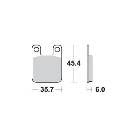 Pastillas de freno SBS KH115 STREET STANDART de cerámica, color negro, compatibles con Yamaha DT50R '04-, TZR50 '03-, TOMOS