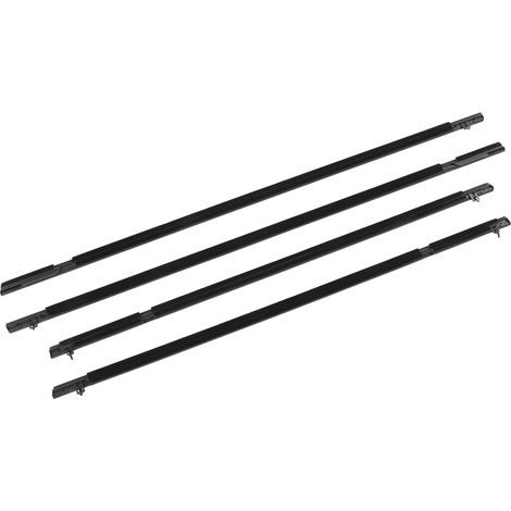 Joint de fenêtre auto A-02WSA1301ABK, 4 pièces garniture de porte pour Civic Berline 2006-2011, profil d'étanchéité noir, joint de vitre latérale, accessoire d'étanchéité pour portière. (1/5)