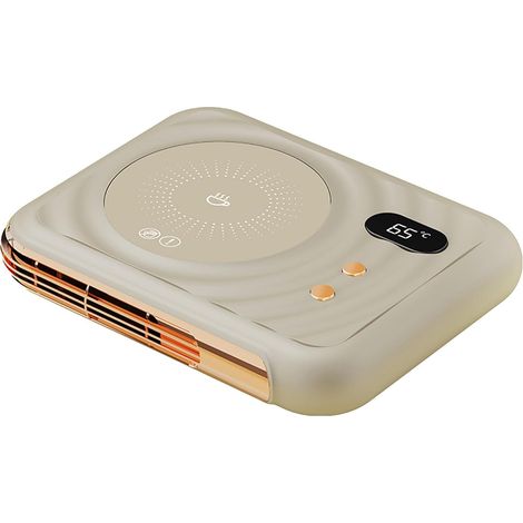 Calentador eléctrico de tazas de escritorio, calentador de tazas de café: calentador de bebidas eficiente con 3 ajustes de temperatura: calentador de tazas de doble función para café, té y leche. (1/5)