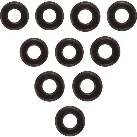 Lot de 10 Plaques Décoratives 1 Poste Garby Colonial – Porcelaine noire – Compatible Gammes GARBY, GARBY COLONIAL et DIMBLER – Pose En Saillie ou Encastrable – Finition Haut de Gamme - FONTINI (1/4)
