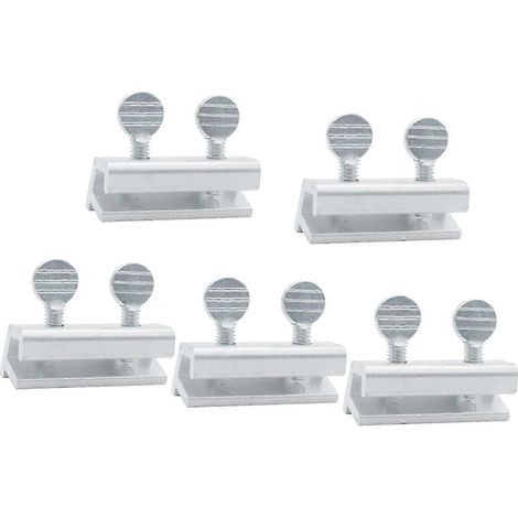 Lot de 5 limiteurs de vitesse pour fenêtres, verrous antivol faciles à installer, butées de porte et de fenêtre pour la maison et la terrasse des enfants.-45x5.5x33mm