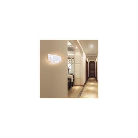 Litzee – Applique da parete a LED per interni da 24W – Bianco caldo, alluminio – IP20 – Illuminazione decorativa per camera da letto, corridoio, soggiorno, ufficio - Crezuo (1/4)