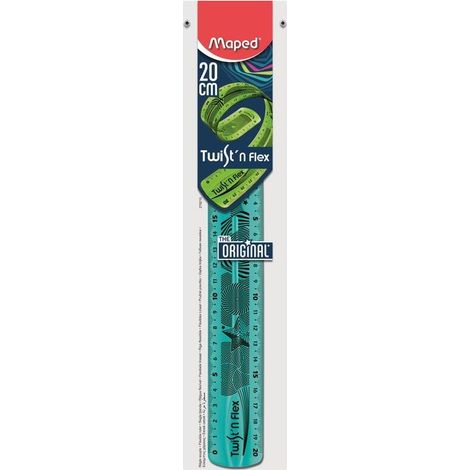 Regla maped plastico flexible de 20 cms colores surtidos (1/3)