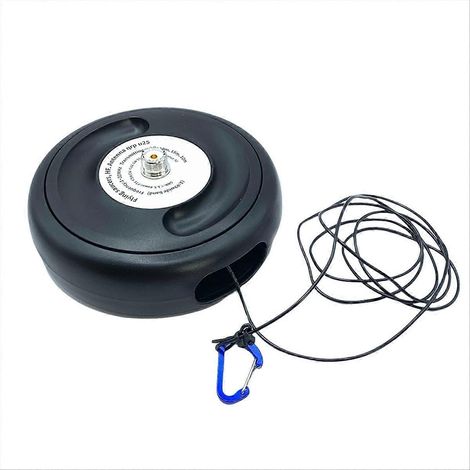 Antenne HF de poche 1-30 MHz, antenne ondes courtes, balun horizontal en V inversé, antenne large bande alimentée en extrémité, longueur d'onde : 40 m (1/5)