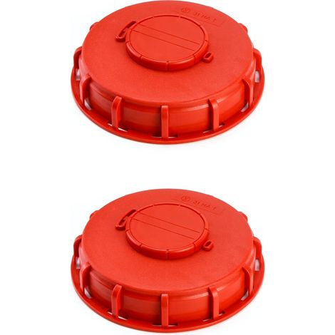 BRAVIX Couvercle en plastique de 16 cm pour réservoir d'eau de 1 000 L avec trous de ventilation (A, 2 pièces) (1/5)