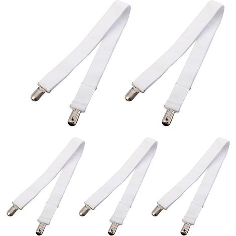 Fermatovaglie, articoli da giardino per tavoli, fibra per tavoli, 5 pezzi, bianco, clip per tovaglie robuste, supporti per tovaglie, clip per tovaglie f (1/5)