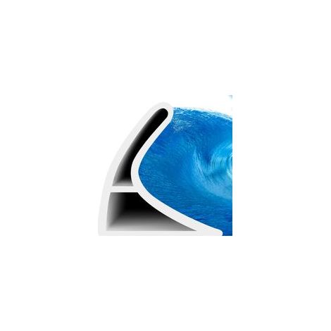 Barrière de douche pliable de Widen - Autocollante - Anti-débordement - 2 m - Créez facilement votre barrage d’eau avec ce seuil de douche en silicone blanc