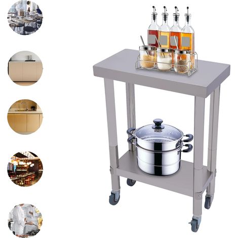 Mesa de trabajo, estante regulable en altura, carga máxima 300 kg, 51 cm-99 cm (1/5)