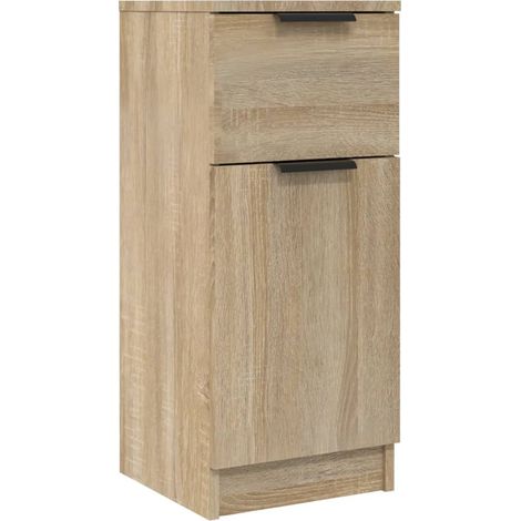Aparador de madera contrachapada roble Sonoma 30x30x70 cm vidaXL