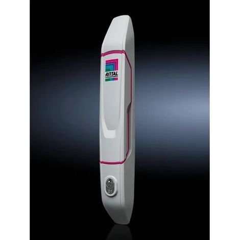 Manilla de puerta Rittal 8618.240 con cerradura zinc