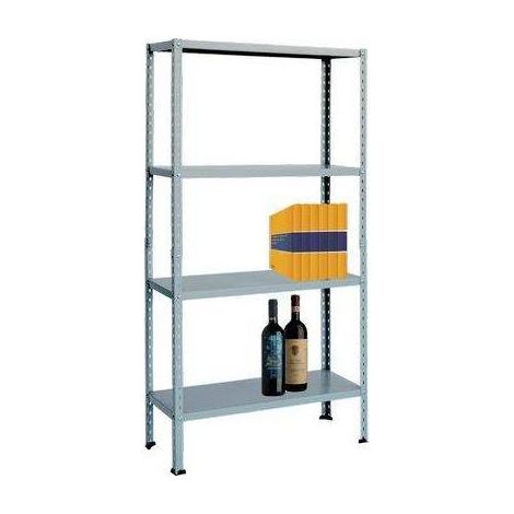 Scaffale In Kit 4 Ripiani Bianco - 4 ripiani cm.80x30x151h.