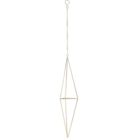 Jardinière triangulaire avec chaîne pour suspendre les pots, décoration pour intérieurs et jardins (1/5)