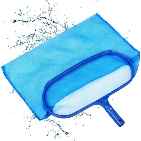 Épuisette Surface pour Piscine Bassins Fontaines, Épuisette de Fond pour Ramassage des Feuilles, Filet à Mailles avec Grand Capacité (1/5)