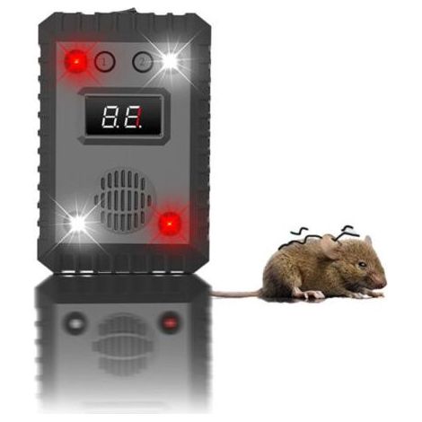 Répulsif Anti Martre, Repulsif Ultrason Anti Rongeur pour Voiture Haute fréquence, Anti Souris et Rats pour Moteur de Voiture, Repulsif Pigeon avec Stroboscopique, Protéger Voiture et Votre M (1/5)