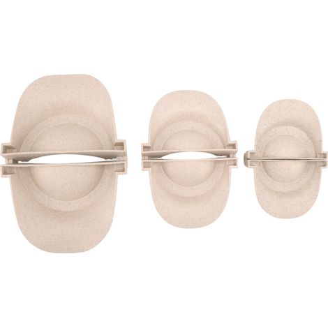 3-teiliges Set aus Weizenstroh-Teigtaschenformen – verschiedene Größen für Empanadas und Ravioli – praktisches Küchenaccessoire (1/5)