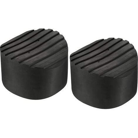 Échelle Antidérapant Pieds Tapis 95mm ID Caoutchouc Rond Télescopique Échelle Accessoires Coussin Housse Coussin pour Échelle Protection Noir 2Pcs (1/5)