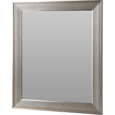 Wandspiegel in Rahmen aus Metall, metallisch, 49,5 x 2,2 x 59,5 cm