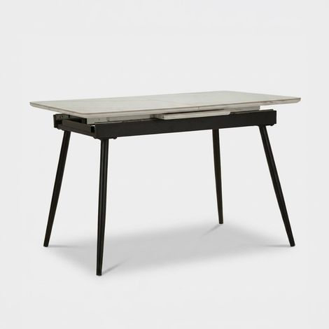 Mesa de comedor extensible de metal y cerámica Matt (1/5)
