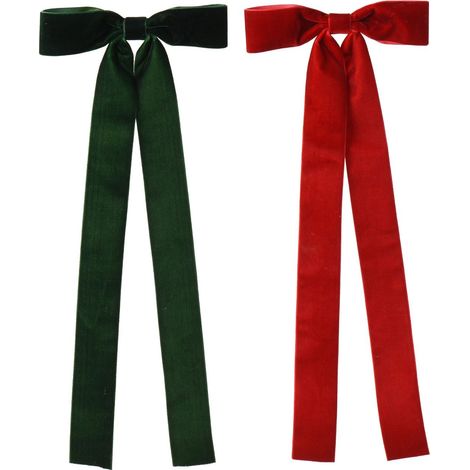 Fiocco decorativo in velluto 3,8 x 16 x 40 cm colori modello assortito Peraga Christmas