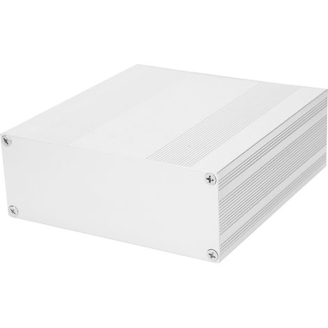 Boîtier électronique en aluminium, finition argent mat, type split, pour projets DIY, 54 x 145 x 150 mm (1/5)
