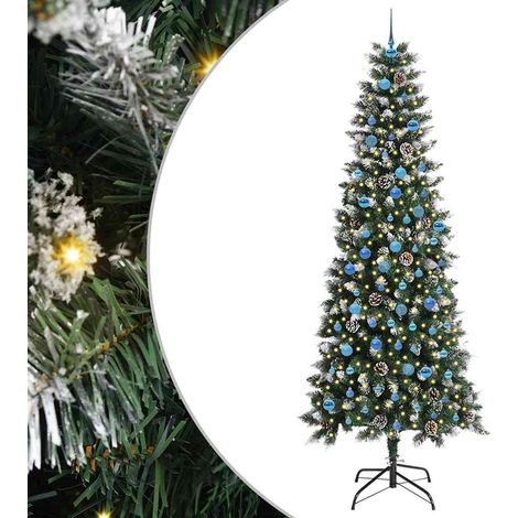 Sapin de Noël  Arbre de Noël artificiel Vert 240 cm PVC, plastique et acier (1/5)