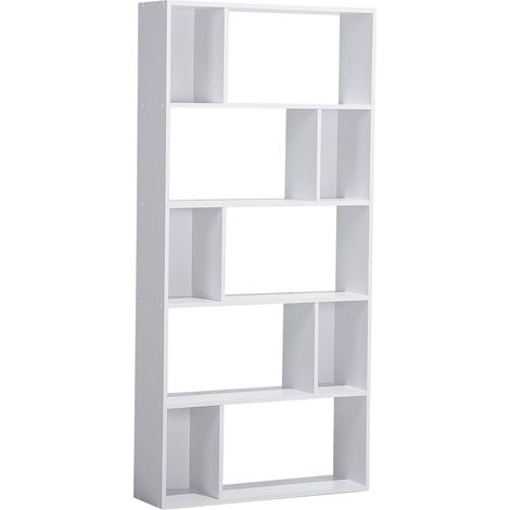5 Tier Bookcase ORILLA 174 cm White (1/5)