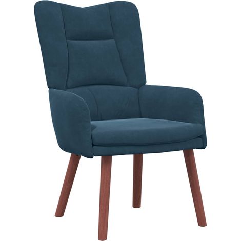 Maison Exclusive - fauteuil Bleu 63 x 67 x 94 cm Velours (1/5)