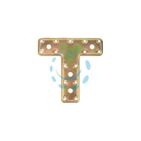 PIASTRA DI GIUNZIONE PESANTE A "T" ART.751 - mm.160x115x45x2,2 spess.