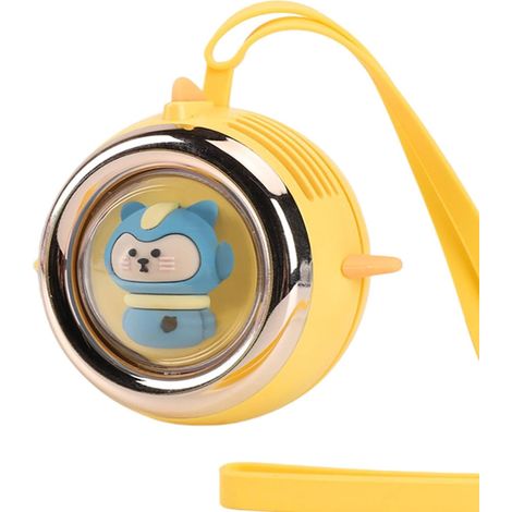 Ventilateur portable à 3 vitesses – Ventilateur personnel sans pales Appareil de refroidissement silencieux en forme d'avion, idéal pour l'été, les voyages et le bureau (1/5)