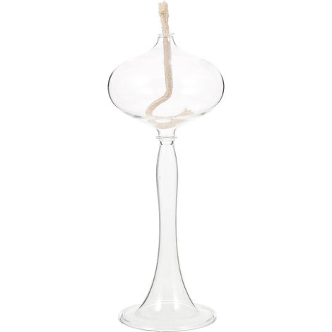 Lampe à Huile avec Design Artistique Rétro en Verre Transparent pour Usage Intérieur pour Mariage et Décoration de Chambre (1/5)