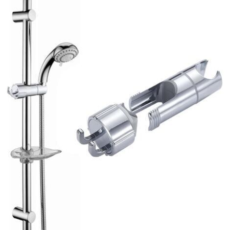 Adjustable universal shower head holder 16-27 mm – 360° rotating bracket – Easy installation without drilling – For bathroom (1/5)