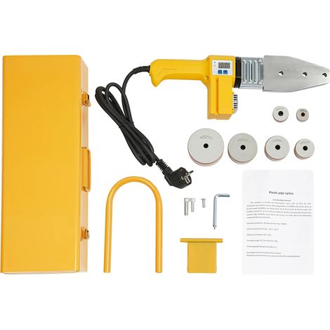 Machine à souder à l'arc, puissance de 850W, contrôle de température réglable, JauneVif (1/2)