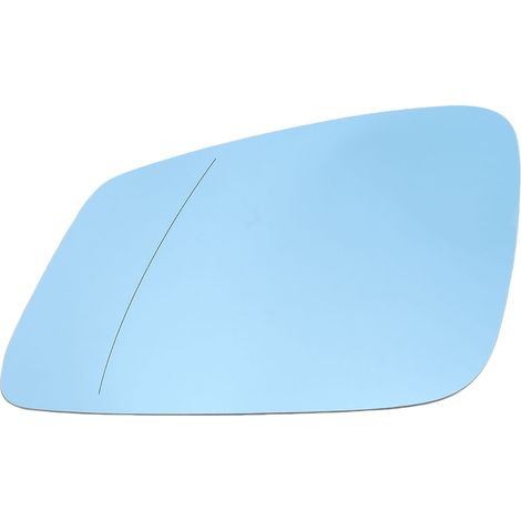 Rétroviseur extérieur plat bleu chauffant avec plaque de support pour BMW 525i, 528i, 530i, 535d, 535i et 550i (gauche) : 51167251583 (1/5)