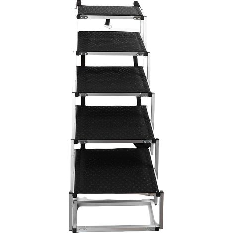 Escalier pliable pour chien, pour voiture, 5 marches, charge de 70kg, Extra large, antidérapant, pour grands chiens, rampe Portable, SUV, camion (1/5)