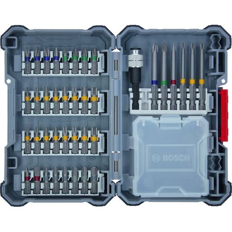 Set di bit per avvitatori Bosch Pick and Click Extra Hard con supporto universale 40 pezzi (1/4)
