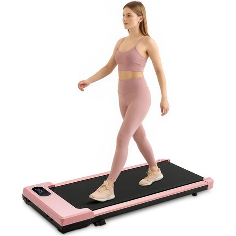 Youyijia Walking Pad Treadmill Under Desk Walking Pad 2.5HP Portable Electric Adjustable Speed with LED Display & Remote (Pink) (1/5)