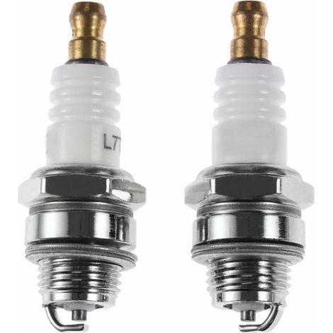 Bujía L7T para motosierra y desbrozadora con motor de dos tiempos, accesorios para bujías 430/520, accesorios para motosierra Husqvarna, 2 unidades. (1/4)