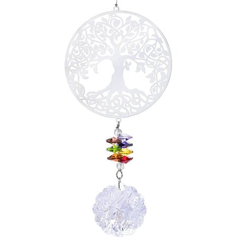 Crystal Sun Catcher - Transparent Prism Ball for Indoor Outdoor Decoration - Garden Window Car Hanging Ornament - 1 Piece (1/5)