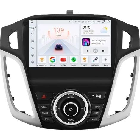 Autoradio, dimensioni del display, lettore video multimediale, compatibile con Ford Focus MK3 2011-2017, S4 (1/2)