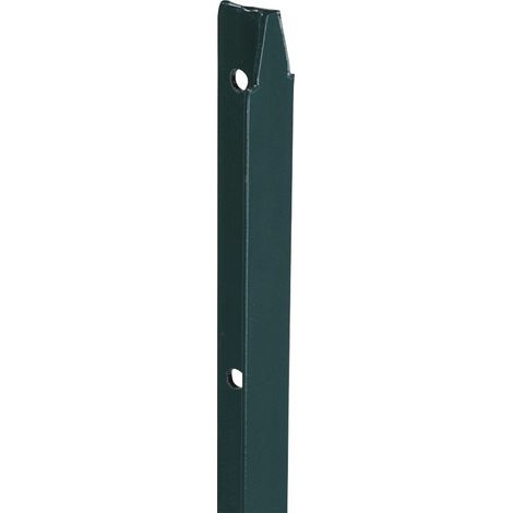 Estaca de cercado simple en T plastificado verde de 1,75 m - Filiac